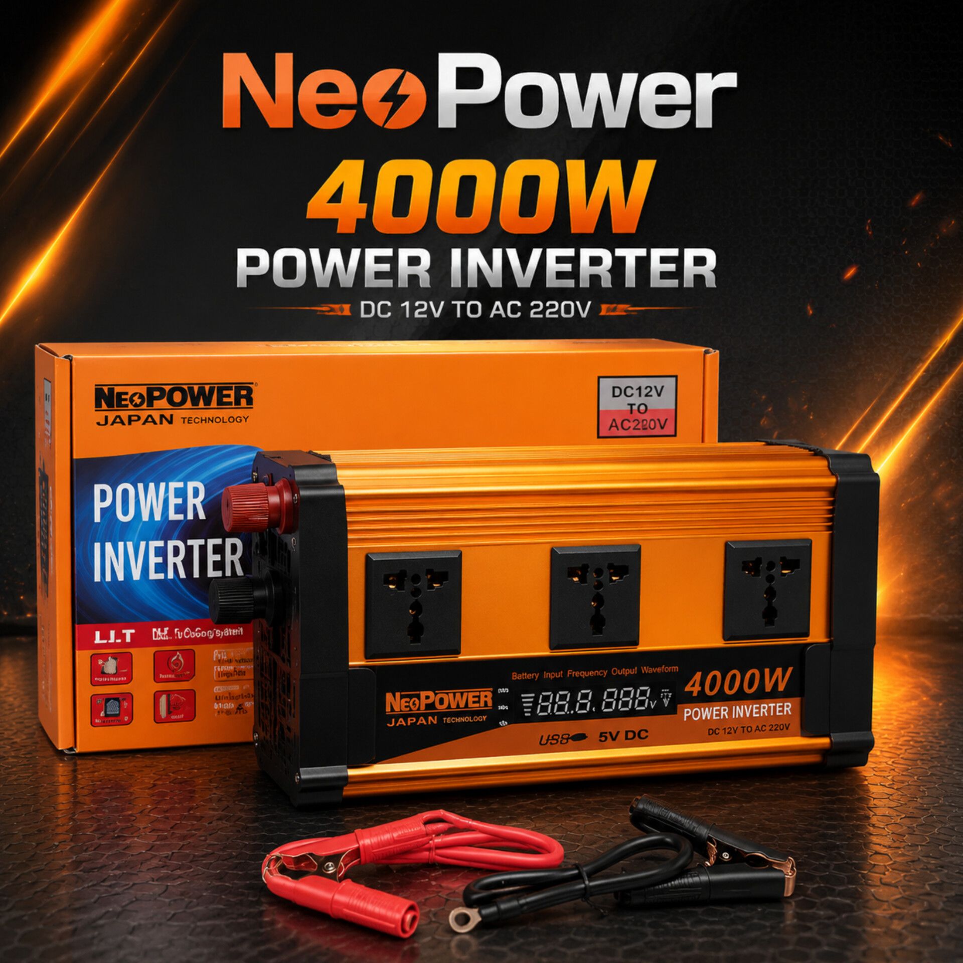 مبدل برق ( کانورتر ) 4000 وات neopower